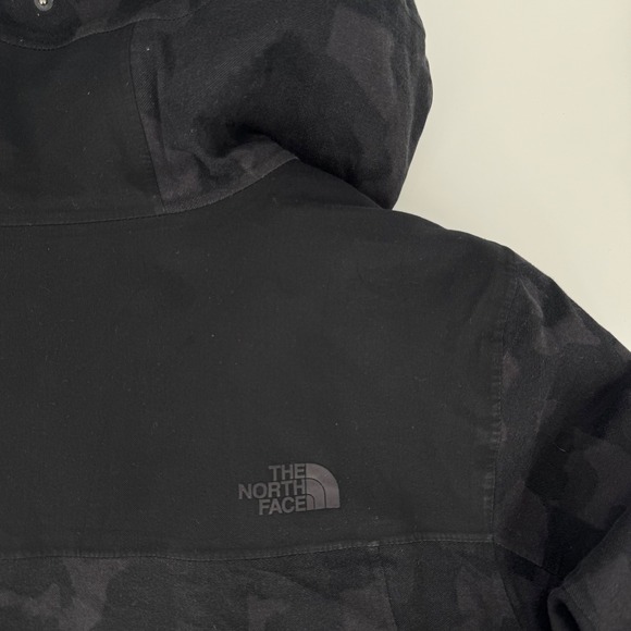 The‎ North Face Women's GTX PrimaLoft Insulated Parka Black Camo Hooded M - Picture 7 of 10